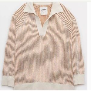 Aerie Sugar Rush Chenille Sweater Toasty Size Small